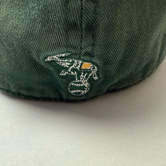 Used Oakland A’s Baseball VTG Green Hat Cap Worn Fitted Large The Franchise - Picture 6 of 10